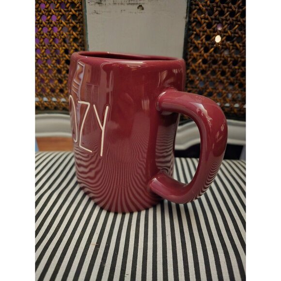 NWT Rae Dunn Artisan by Magenta Red Cozy Coffee Mug Fall Farmhouse - Picture 2 of 9